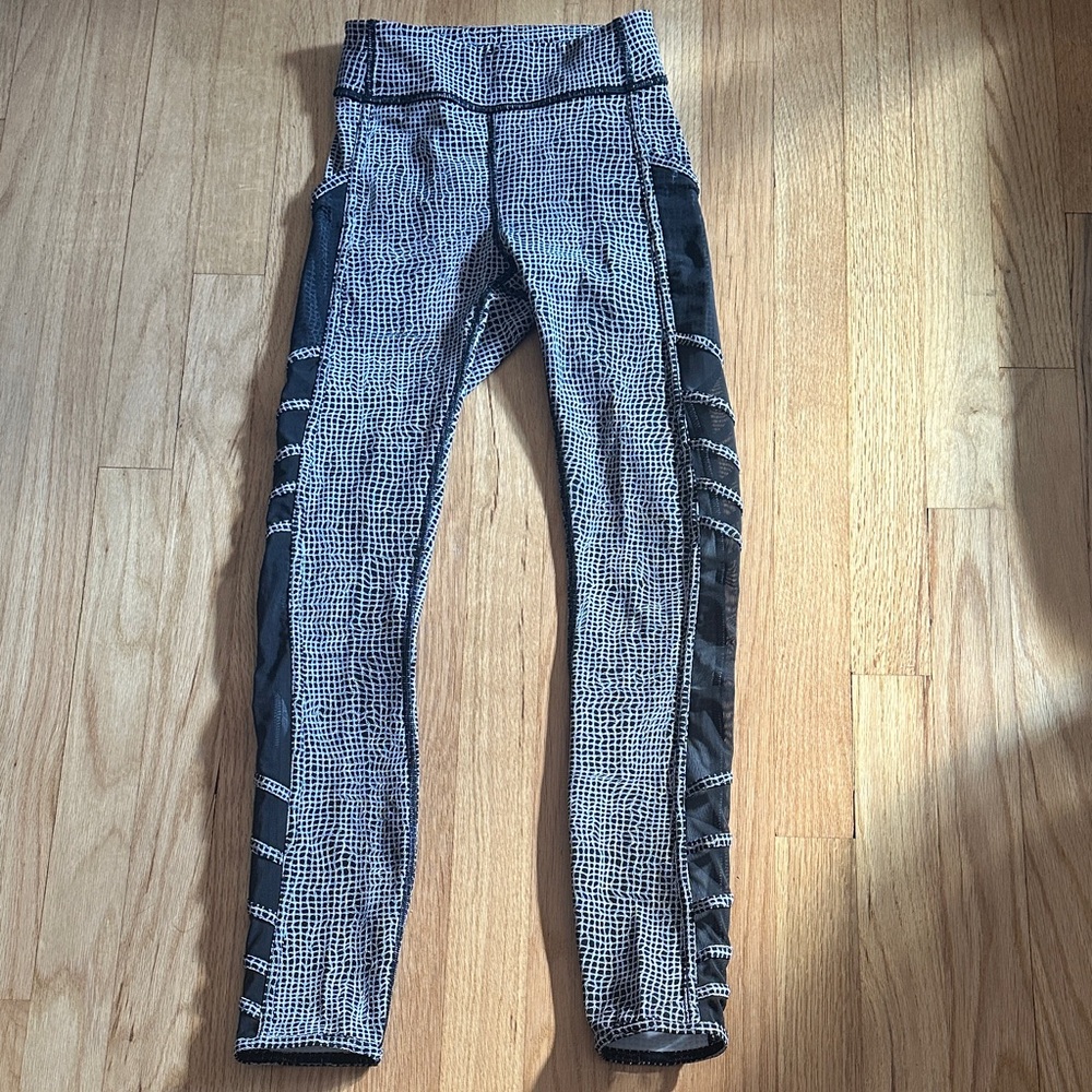 lululemon athletica Black and White Leggings